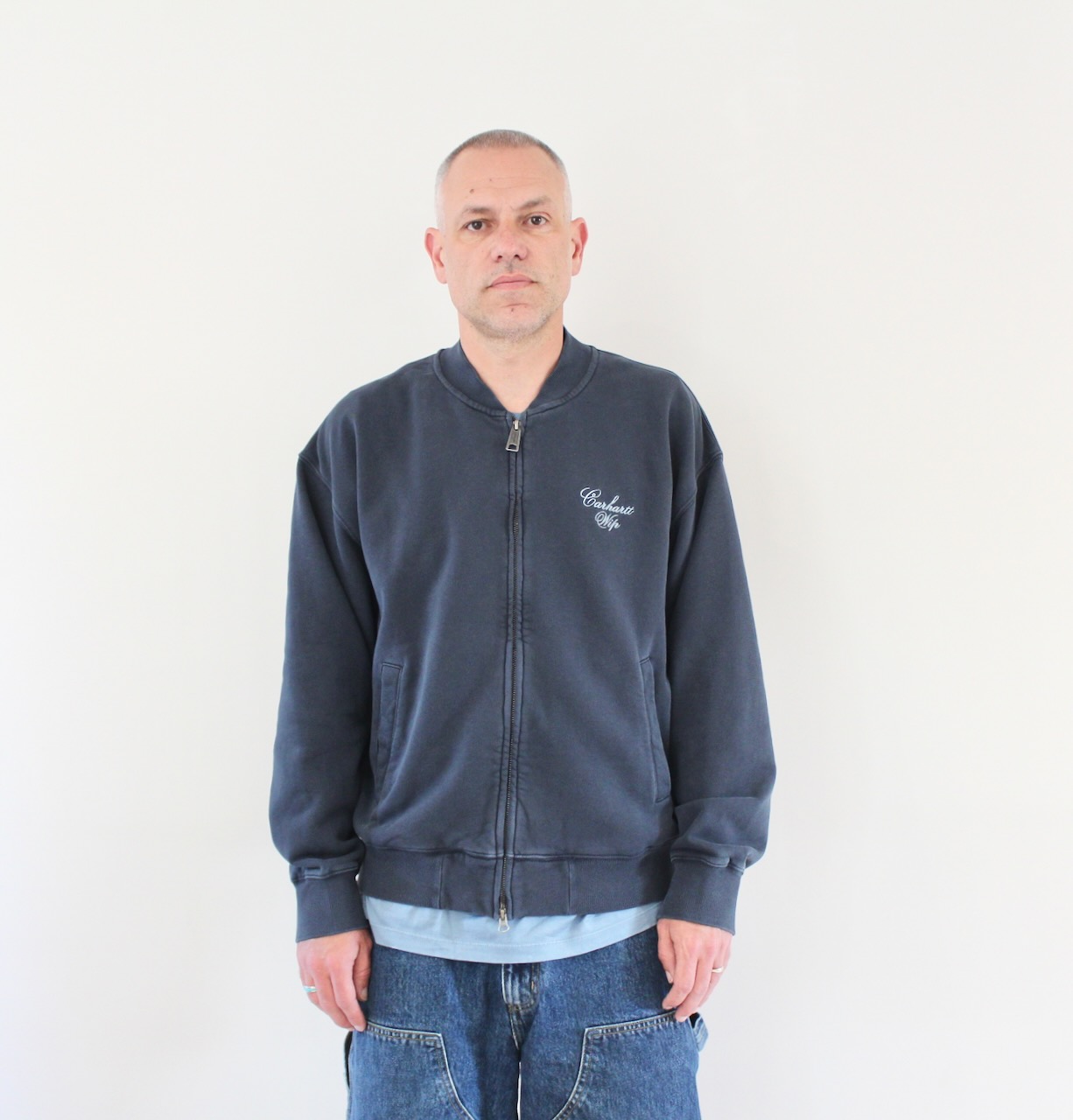 Longhand Bomber Carbon White