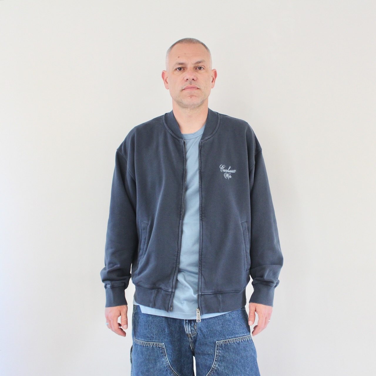 Longhand Bomber Carbon White