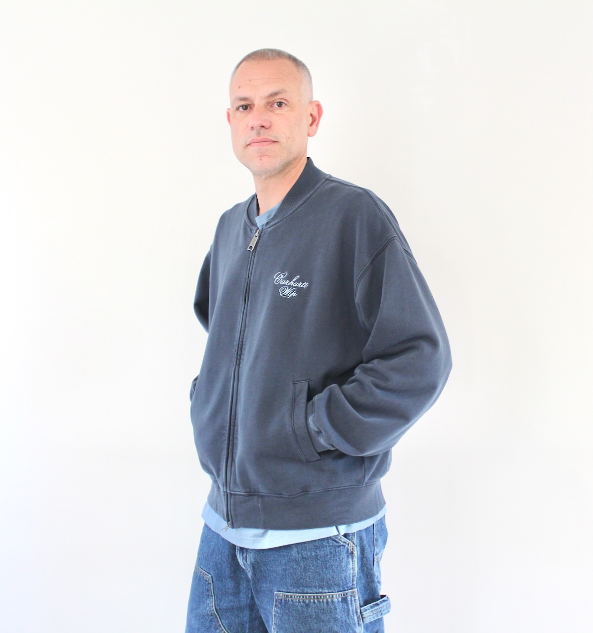 Longhand Bomber Carbon White