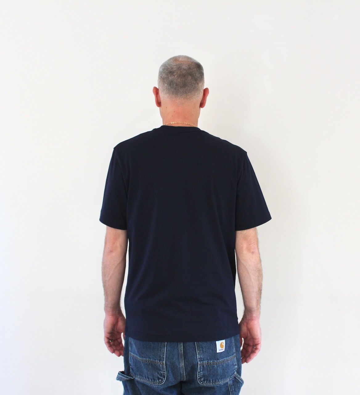 Tee Shirt Col Rond Classique Bleu Marine