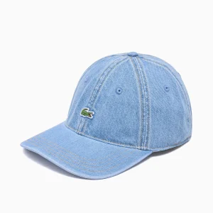 Lacoste 6 Panel Cap Denim Blue Stone Washed
