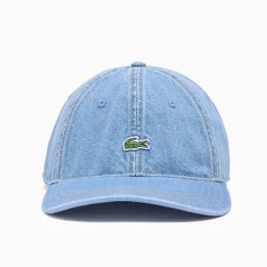 Lacoste 6 Panel Cap Denim Blue Stone Washed