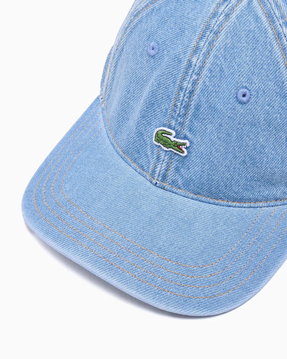 Lacoste 6 Panel Cap Denim Blue Stone Washed