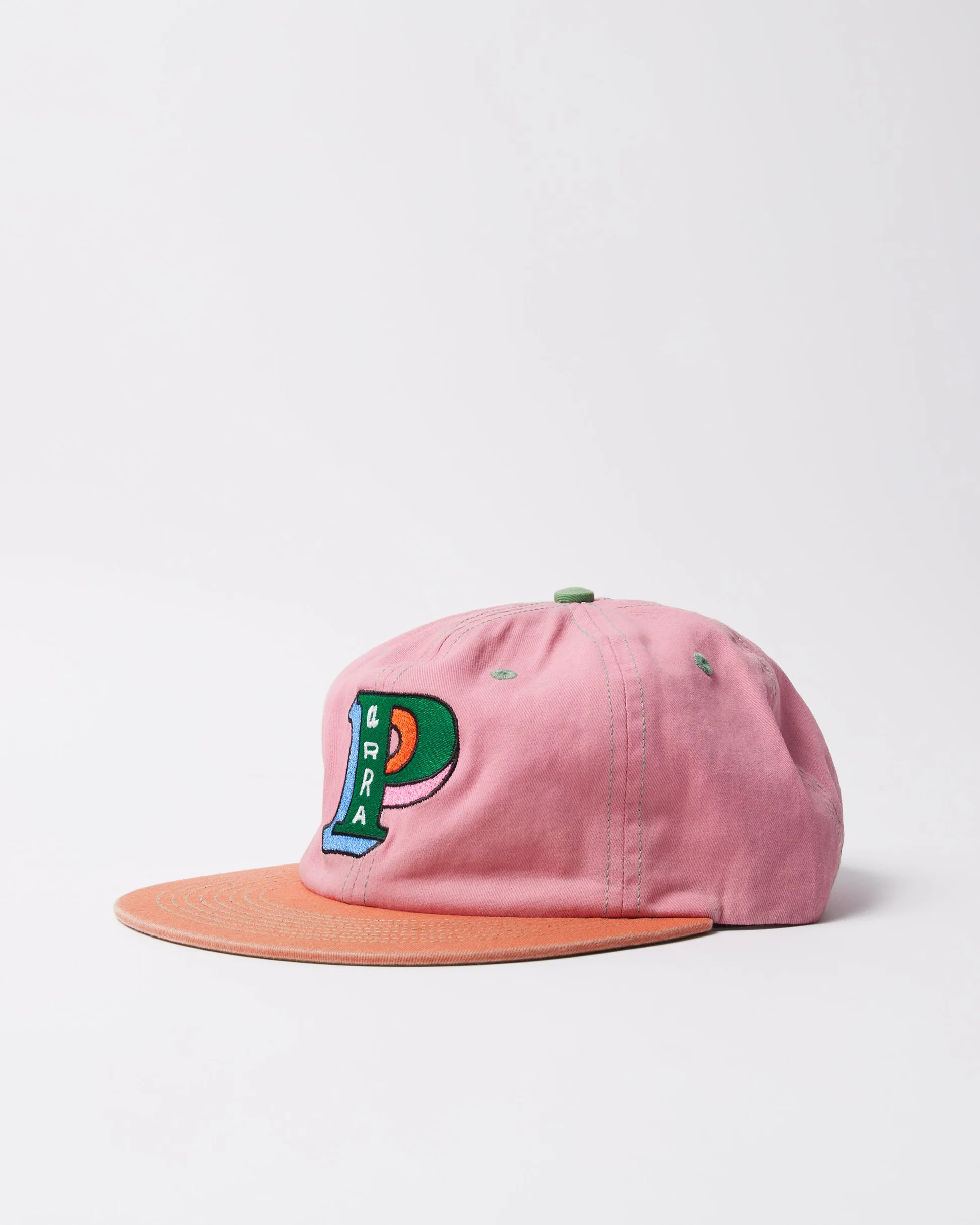 Slanted P 6 Panel Hat Pink