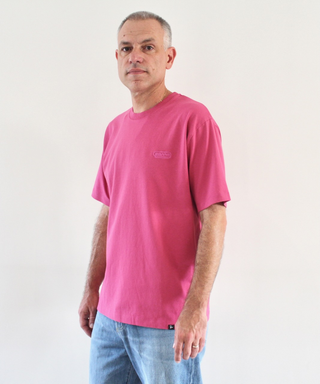 By Parra Wrapped Around Logo T-shirt Purple Pink
