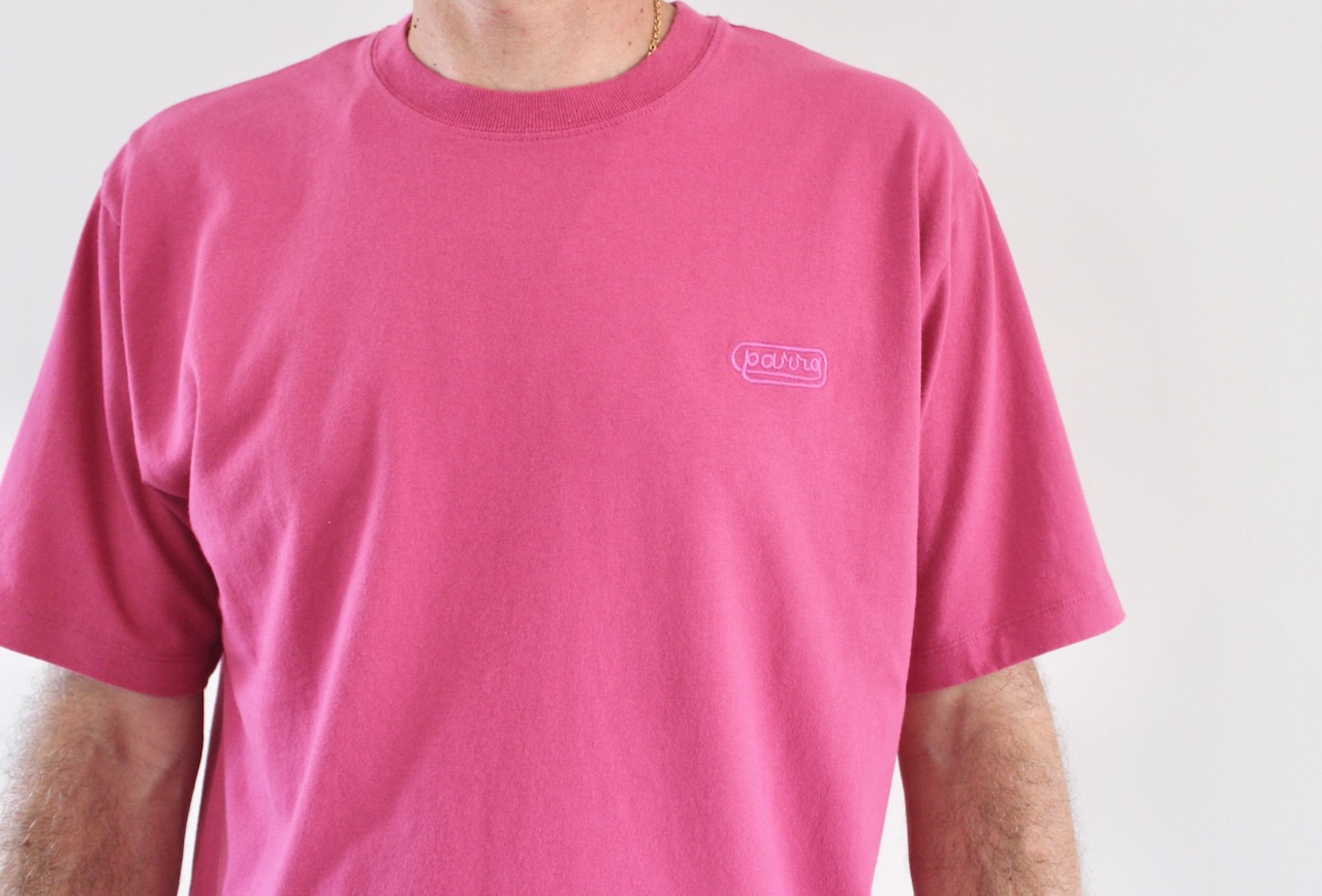 By Parra Wrapped Around Logo T-shirt Purple Pink
