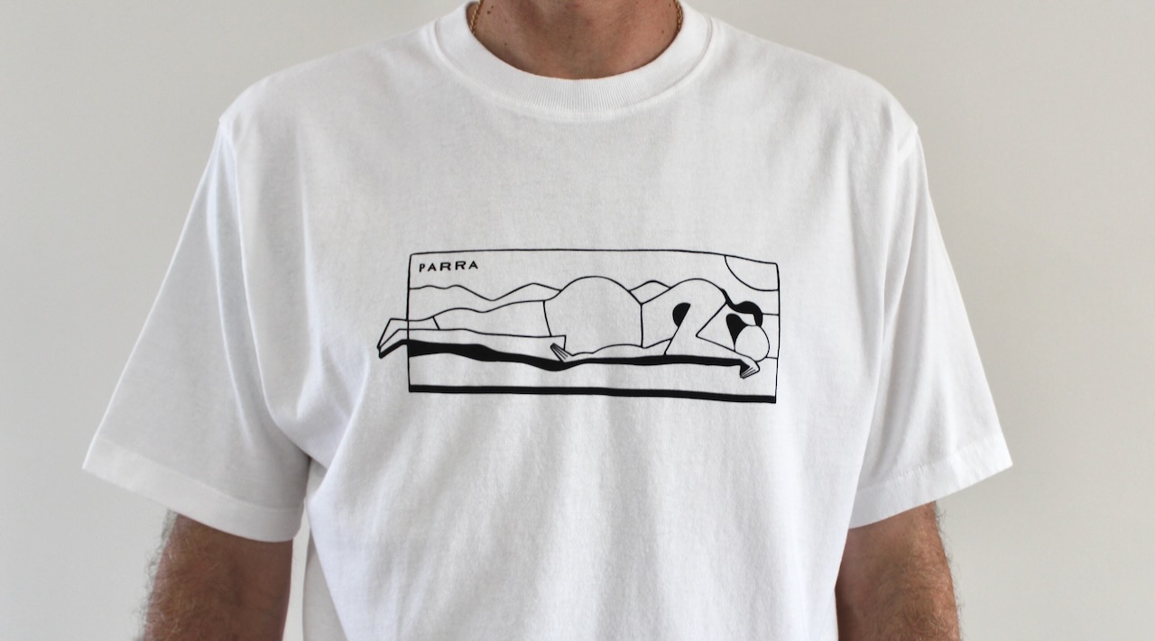 By Parra Vertical Thoughts T-shirt White