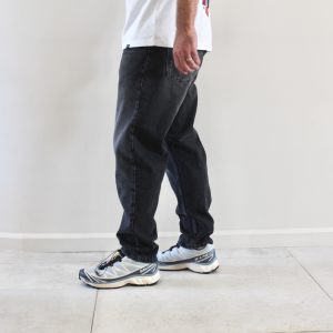 Carhartt Wip Newel Pant Black Marble Used Wash