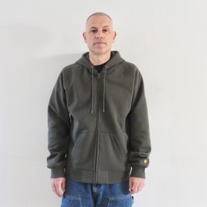 Carhartt Wip Hooded Chase Jacket Shungite Gold
