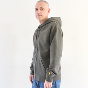 Carhartt Wip Hooded Chase Jacket Shungite Gold
