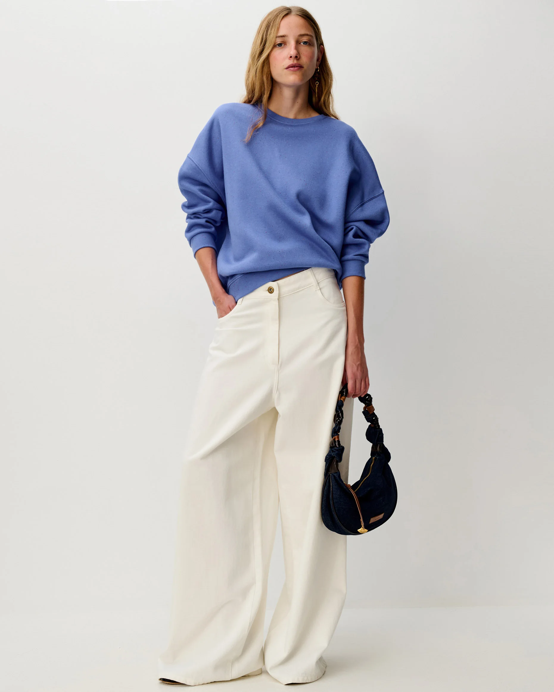Sessun Chebbi Oversized Sweater Italian Blue