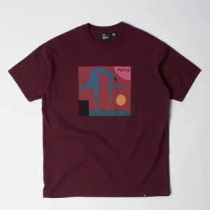 By Parra Tripped Up T-shirt Dark Red