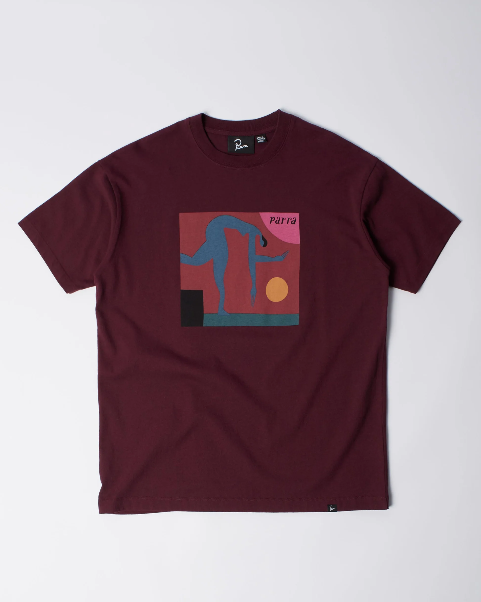 By Parra Tripped Up T-shirt Dark Red