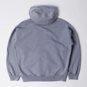 By Parra A Cross Bear Zip Hooded Sweat Blue