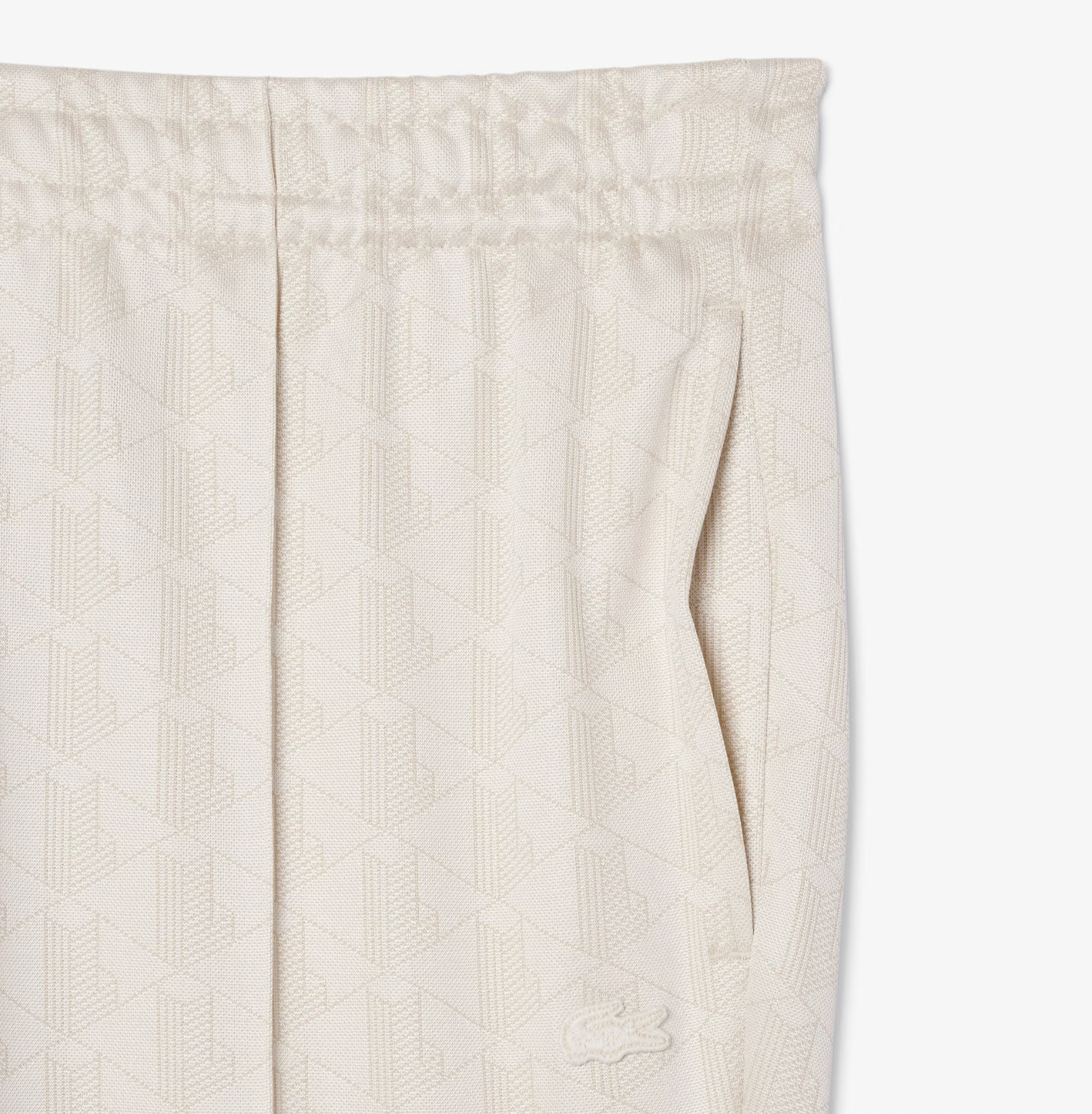 Lacoste Track Pant Monogramme Farine