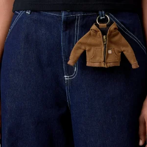 Carhartt Wip Mini Active Jacket Keychain Hamilton Brown