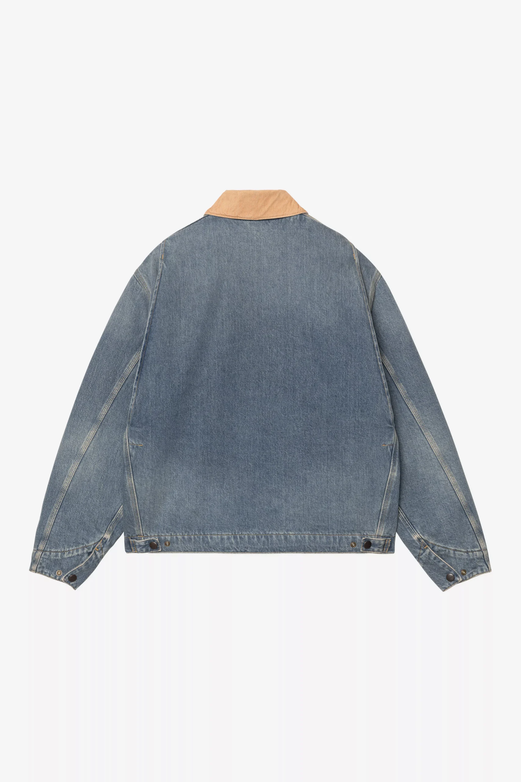 Carhartt Wip OG Detroit Jacket Blue Dusty H Brown Old Used Wash