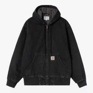 Carhartt Wip OG Active Jacket Black Stone Washed