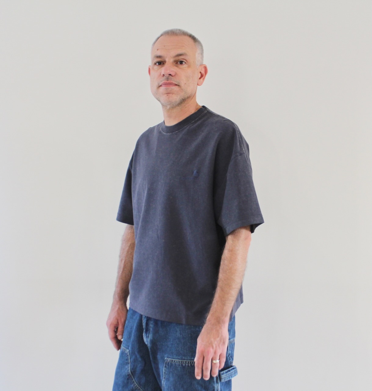 Carhartt Wip Lambert T-shirt Dark Navy Moon Wash
