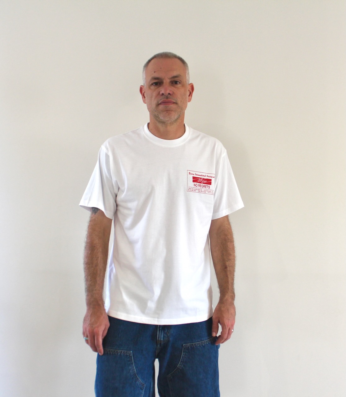 Bisous T-shirt Roll Star White
