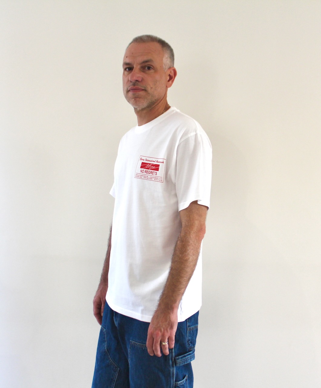 Bisous T-shirt Roll Star White