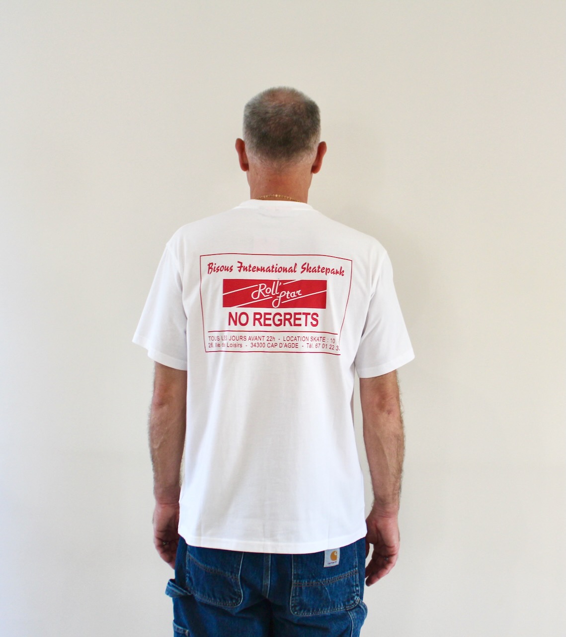 Bisous T-shirt Roll Star White