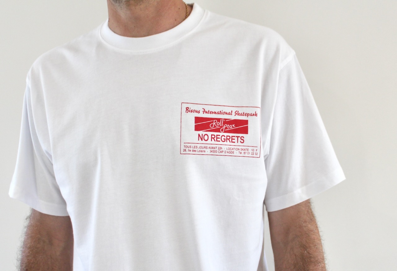 Bisous T-shirt Roll Star White