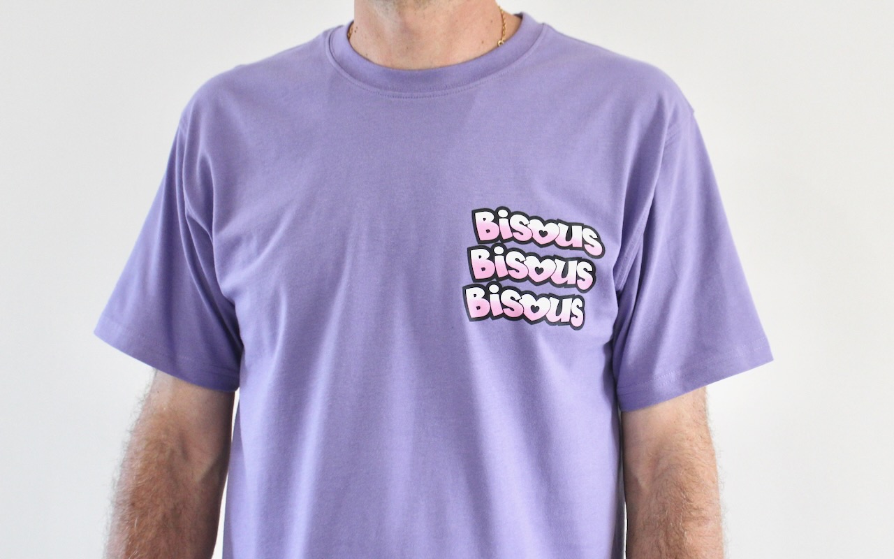 Bisous T-shirt Tony Purple