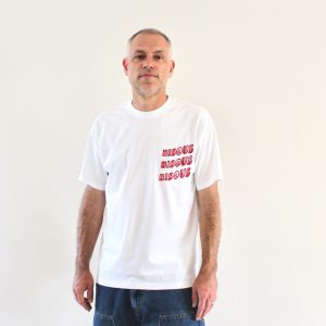 Bisous T-shirt Sonics Application White Tartan
