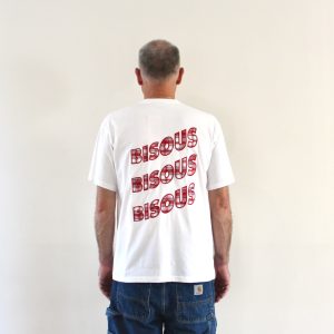 Bisous T-shirt Sonics Application White Tartan