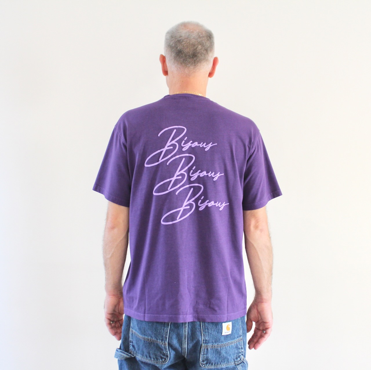 Bisous T-shirt Cigarette Purple