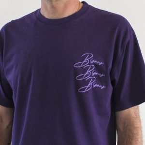 Bisous T-shirt Cigarette Purple