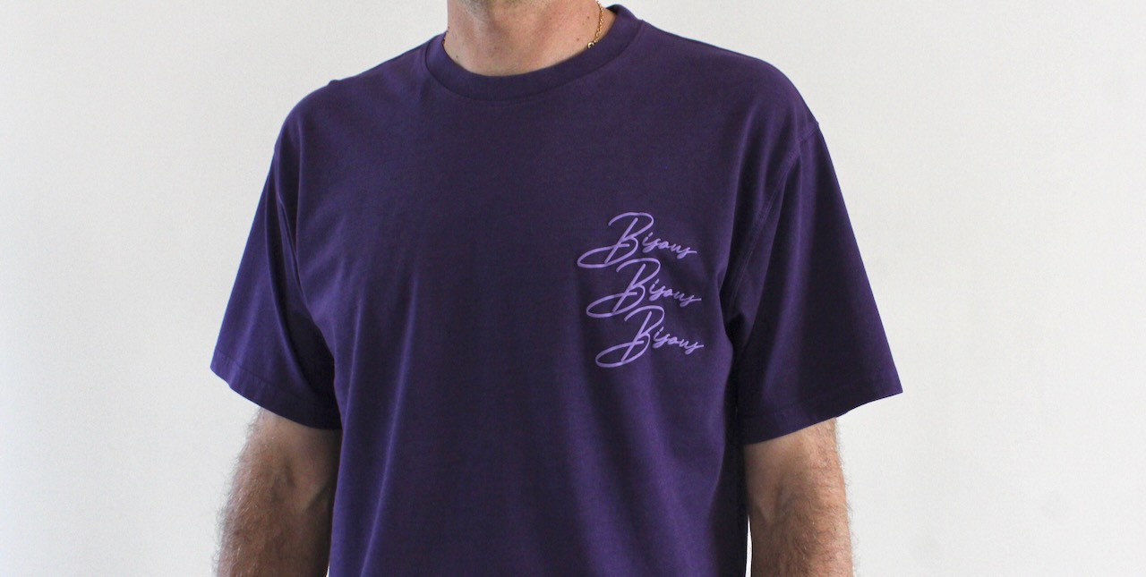 Bisous T-shirt Cigarette Purple