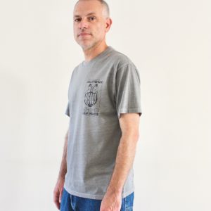 Bisous T-shirt Call If You Dare Grey