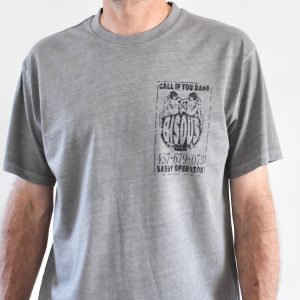 Bisous T-shirt Call If You Dare Grey