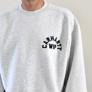 Carhartt Wip Arch Script Sweat Ash Heather