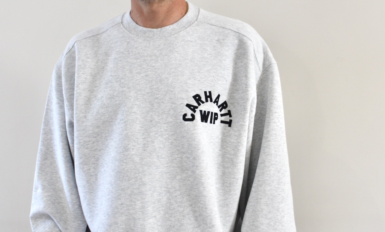 Carhartt Wip Arch Script Sweat Ash Heather