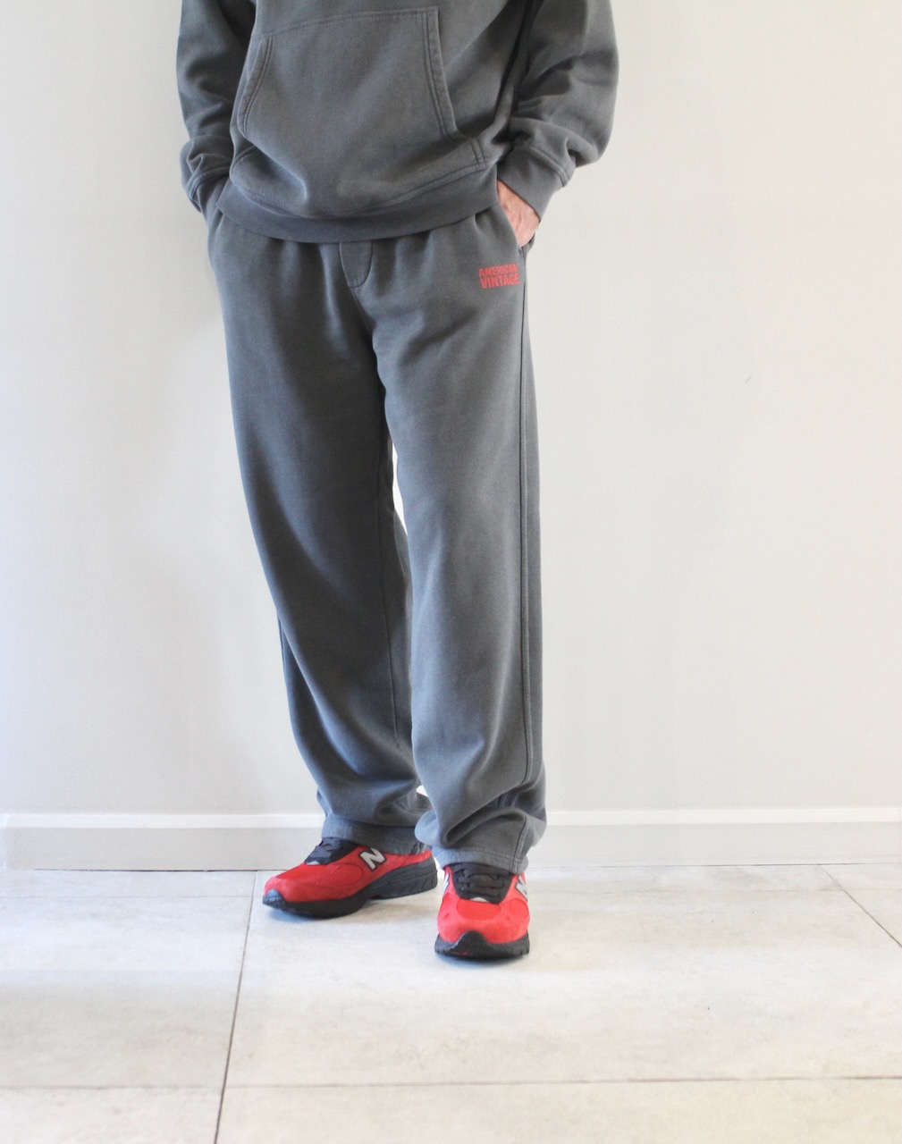 AMV Plizzy Jogging Cendre Vintage