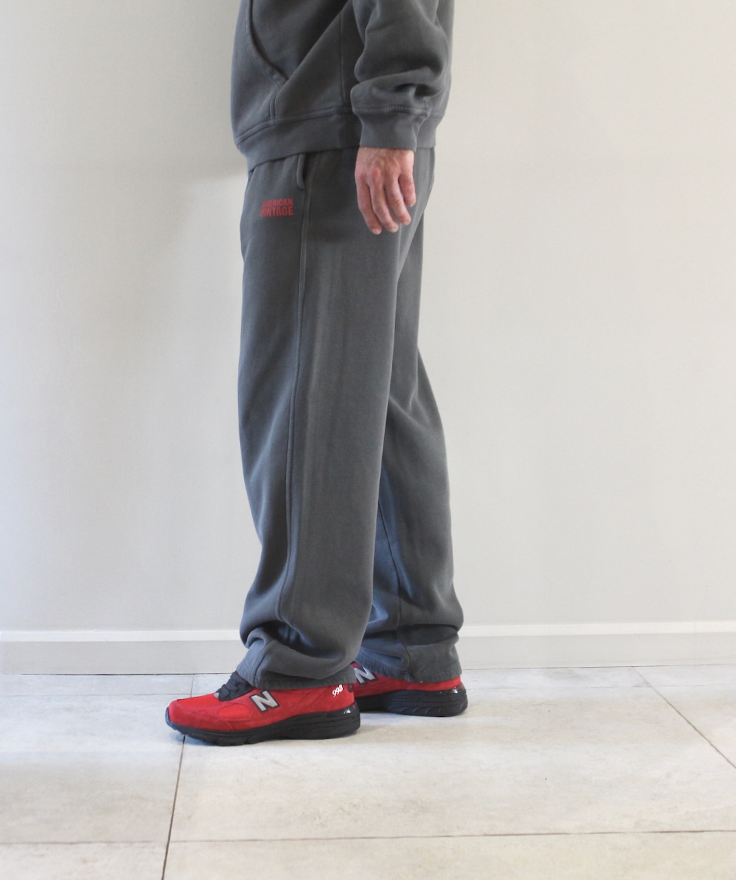 AMV Plizzy Jogging Cendre Vintage
