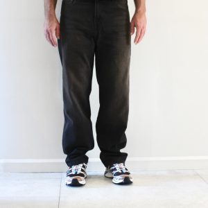 Carhartt Wip Aaron Pant Black Tobacco Black Used Wash