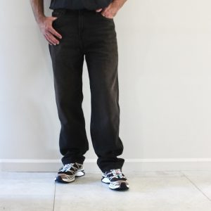 Carhartt Wip Aaron Pant Black Tobacco Black Used Wash