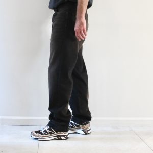 Carhartt Wip Aaron Pant Black Tobacco Black Used Wash