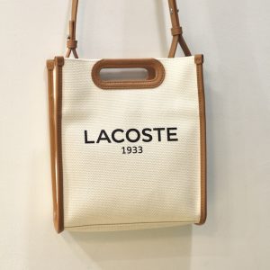Lacoste Tote Bag Small Heritage Natural Tan
