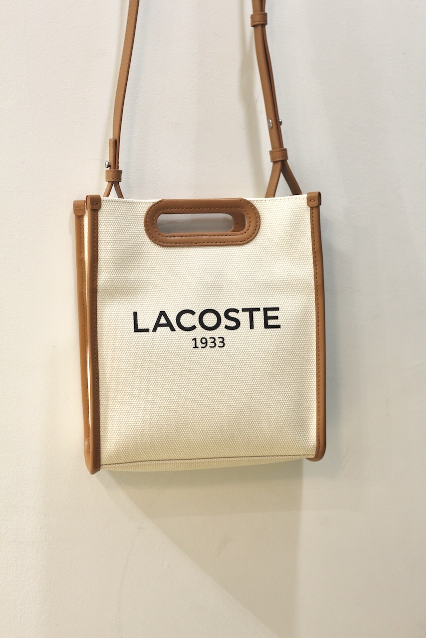 Lacoste Tote Bag Small Heritage Natural Tan