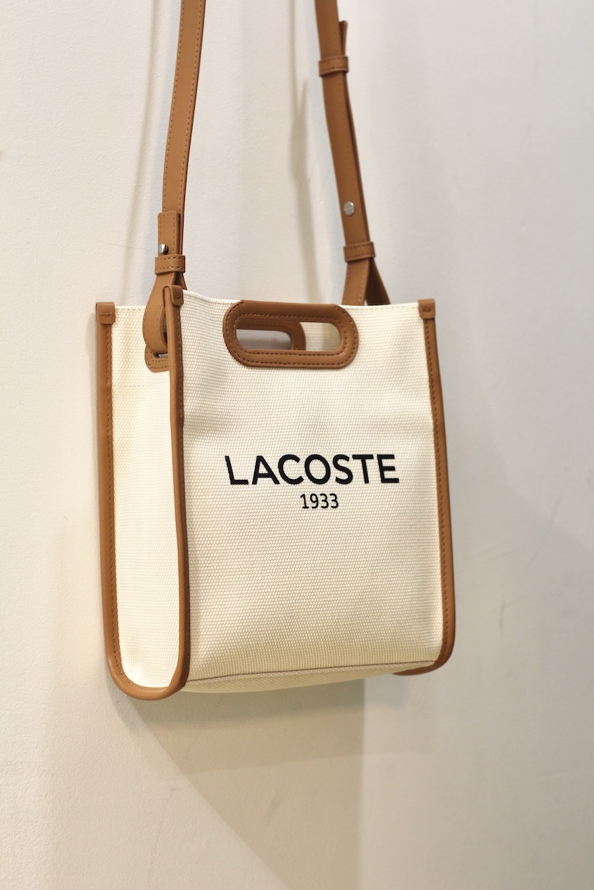 Lacoste Tote Bag Small Heritage Natural Tan