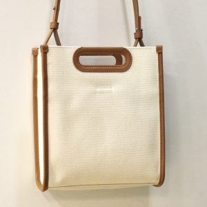 Lacoste Tote Bag Small Heritage Natural Tan