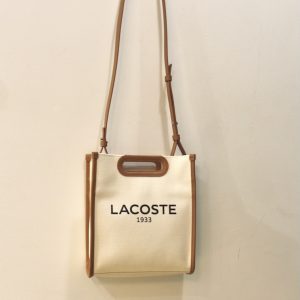 Lacoste Tote Bag Small Heritage Natural Tan