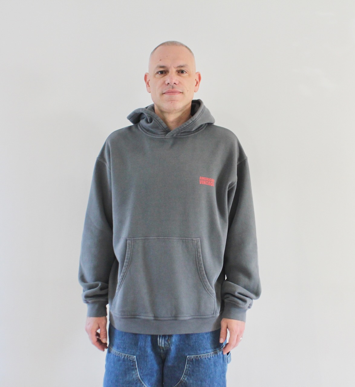 AMV Plizzy Hoodie Cendre Vintage