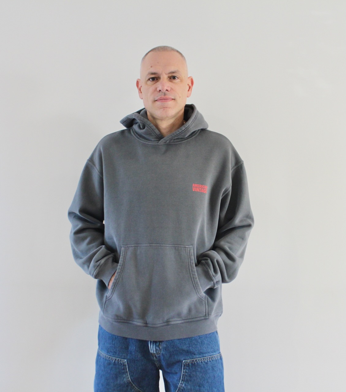 AMV Plizzy Hoodie Cendre Vintage