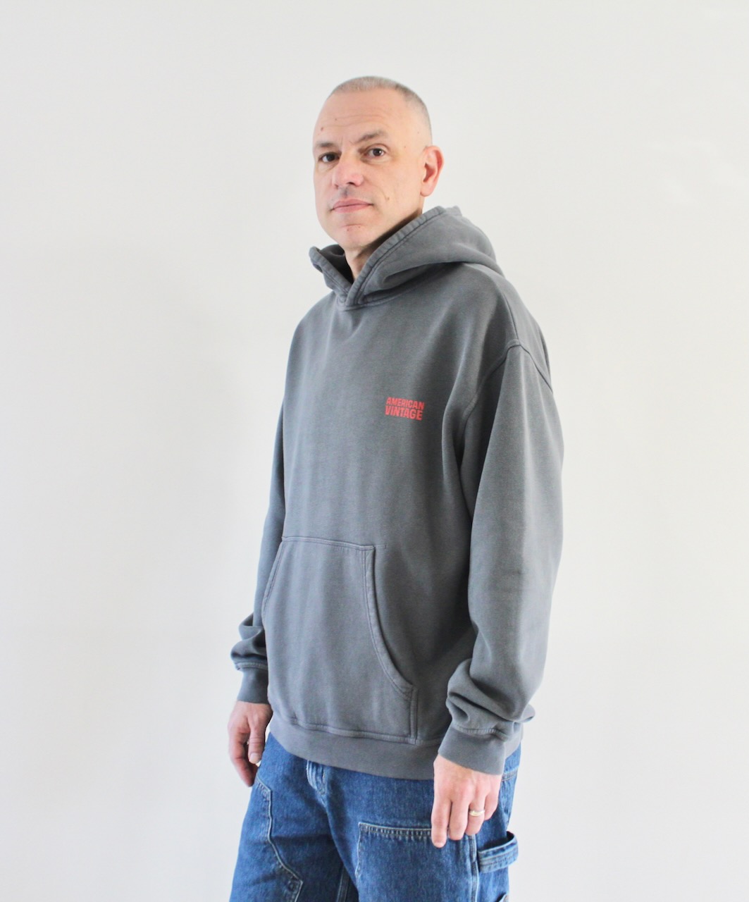 AMV Plizzy Hoodie Cendre Vintage